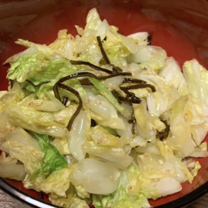 塩昆布で♪カンタン白菜サラダ